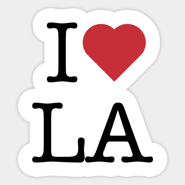 I love LA (Los Angeles) Sticker by BK55